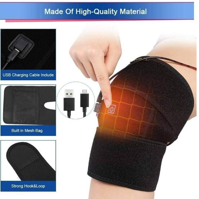 Heated Knee Pads USB Electric Heating Knee Support Brace for Men and Women - Premium  from Mystical9 - Just Rs 780 /- Shop now at Mystical9.com