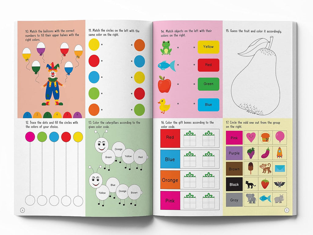 201 Brain Booster Activity Book - Fun Activities And Exercises For Children | Tracing & Pattern, Colors & Shapes, Maze | Ages 5 And Up