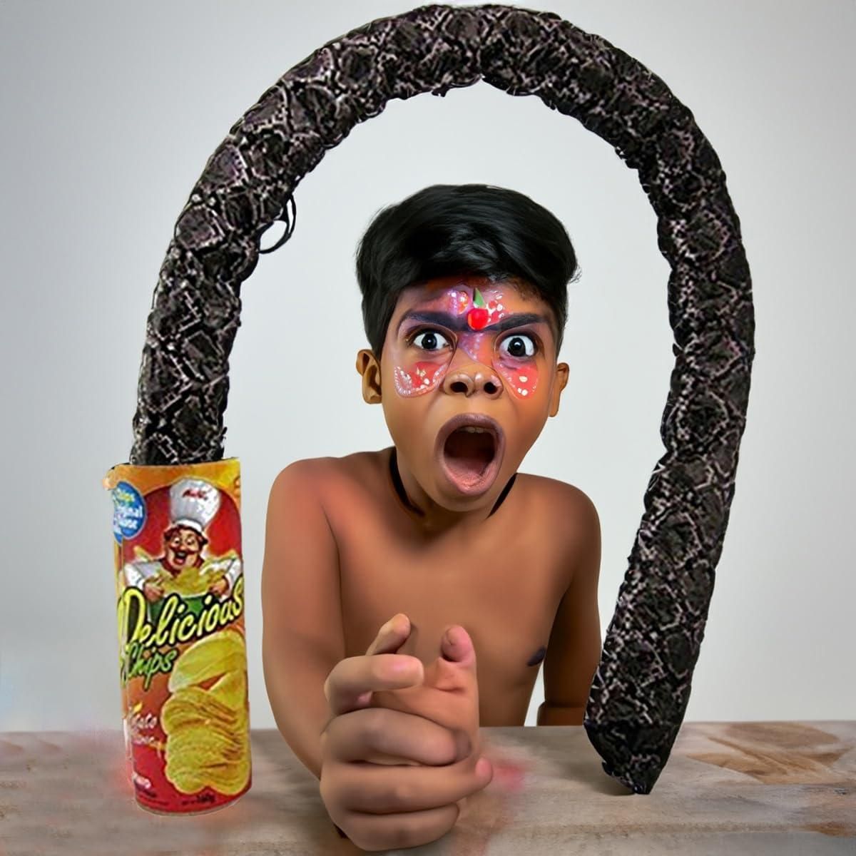 Chips Box Snakes Popping Prank Box - Premium  from Mystical9 - Just Rs 699 /- Shop now at Mystical9.com