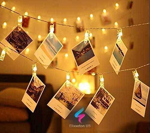 Home 16 LED Photo Clip String Lights for Hanging Photos Cards - Premium  from Mystical9 - Just Rs 599 /- Shop now at Mystical9.com