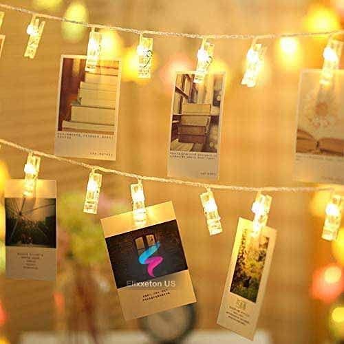 Home 16 LED Photo Clip String Lights for Hanging Photos Cards - Premium  from Mystical9 - Just Rs 599 /- Shop now at Mystical9.com