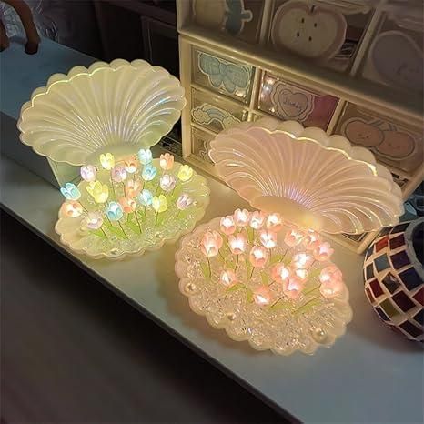 Tulip Night Light Flower Lamp Shell Light - Premium  from Mystical9 - Just Rs 935 /- Shop now at Mystical9.com