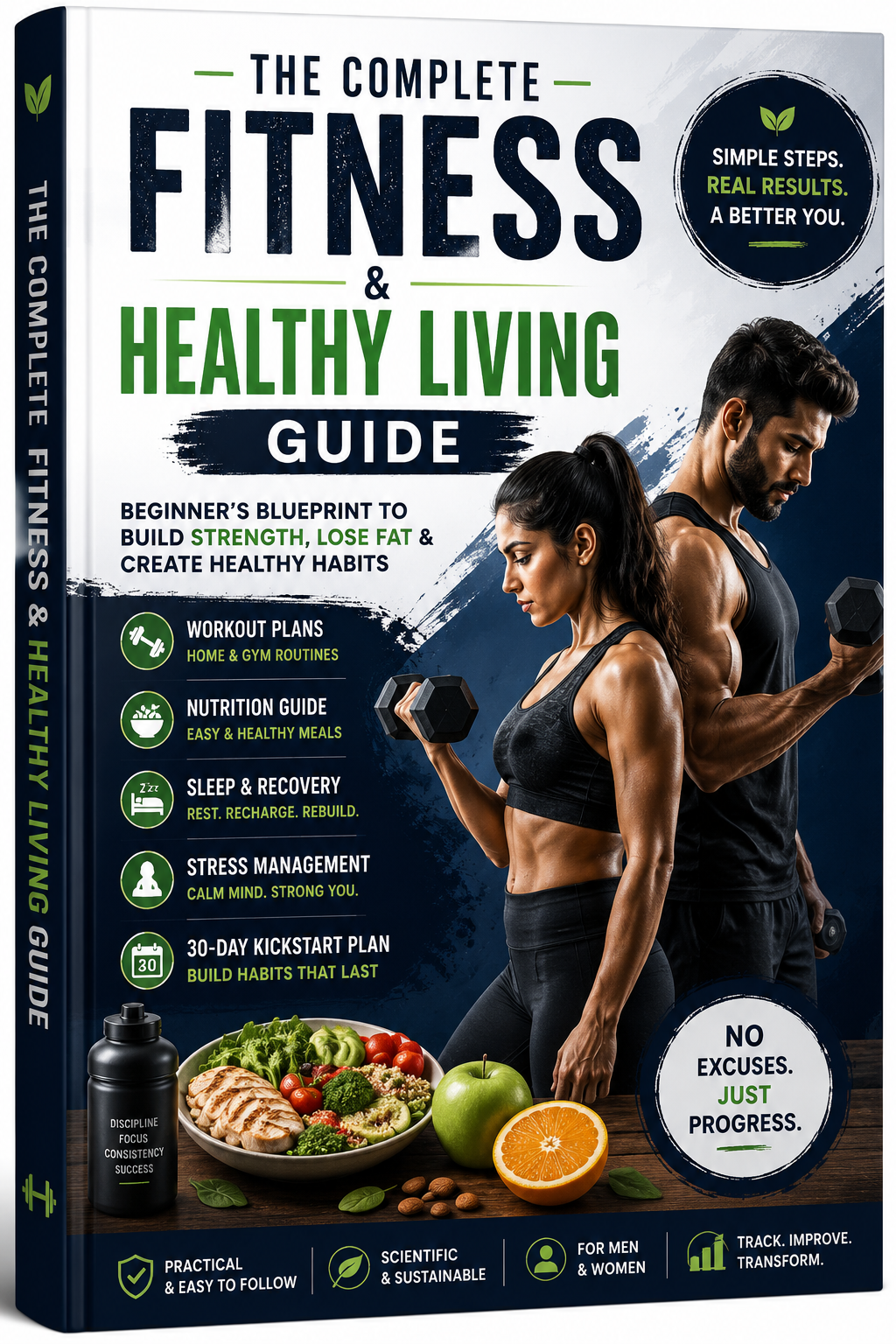 Title: The Complete Fitness & Healthy Living Guide — Workouts, Nutrition & Lifestyle Habits for Beginners
