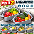 Smart Sink Strainer Basket – Wash & Collect Waste | Pack of 2
