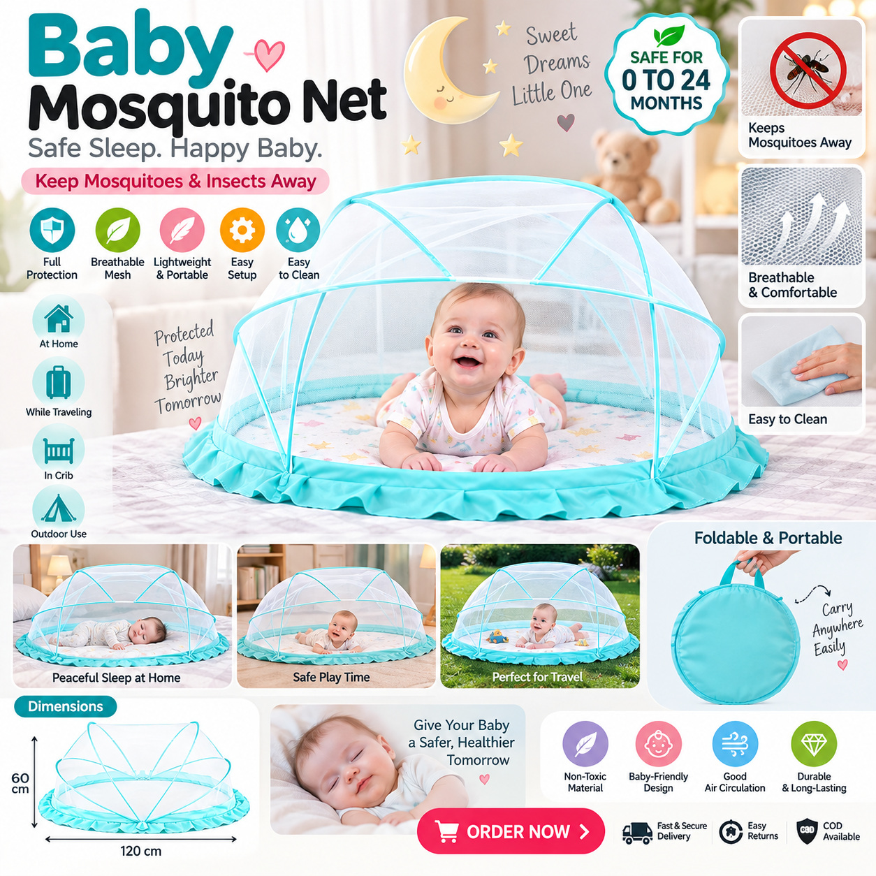 Mystical Baby Mosquito Net for Bed