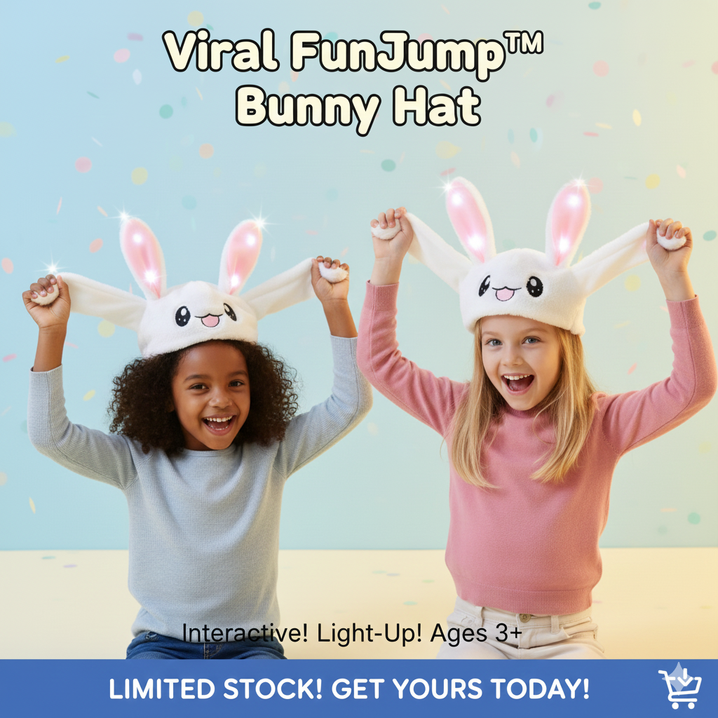 Viral LED Jumping Bunny Ear Hat Rabbit Cap