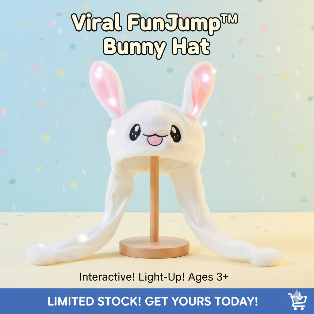 Viral LED Jumping Bunny Ear Hat Rabbit Cap