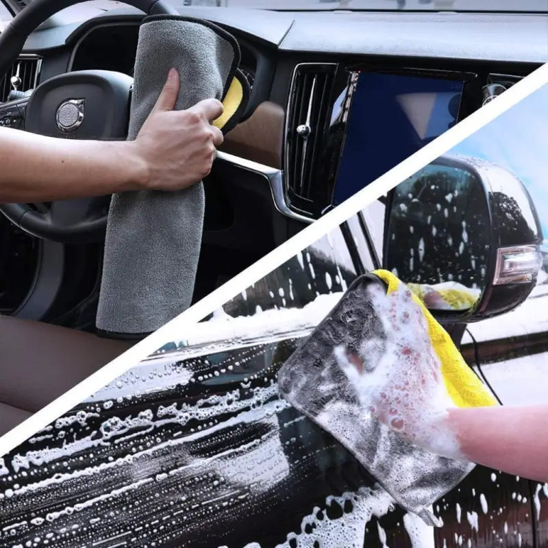 40x40 cm Microfiber Towel Cleaning Cloth for Car, Home, Kitchen and Multipurpose Cleaning, 1 Pc