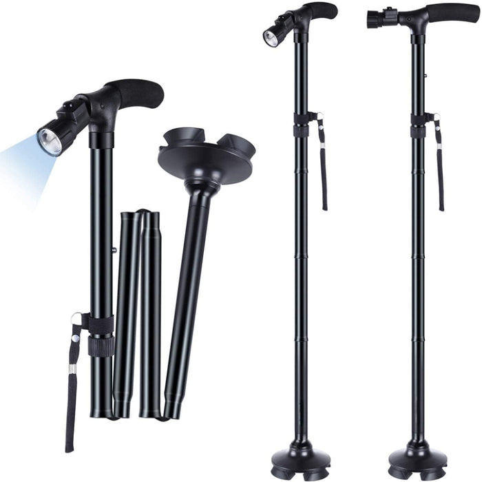 Walking Stick Collapsible with Led Light