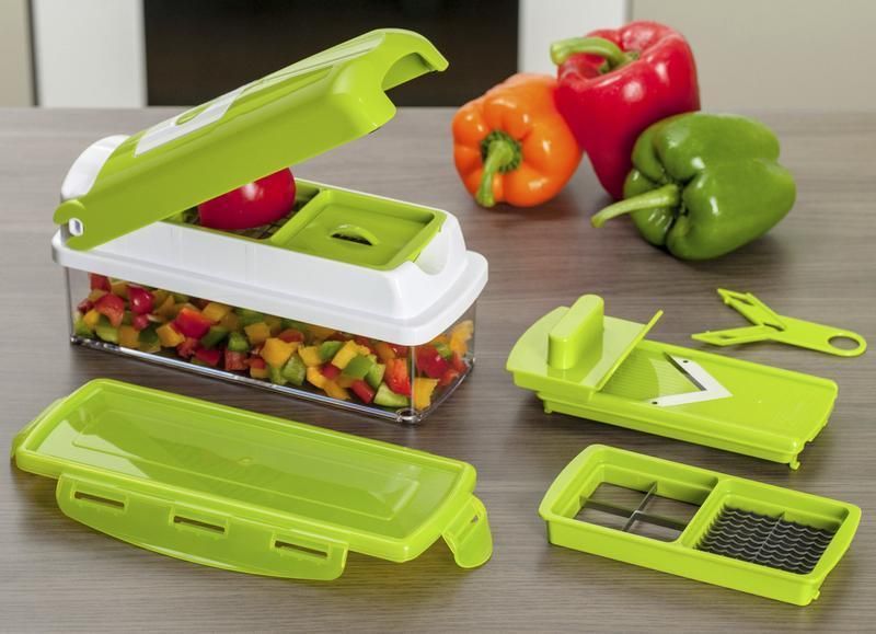 Multifunctional 12 in 1 nicer dicer chopper and drain basket - Premium  from Mystical9 - Just Rs 750 /- Shop now at Mystical9.com