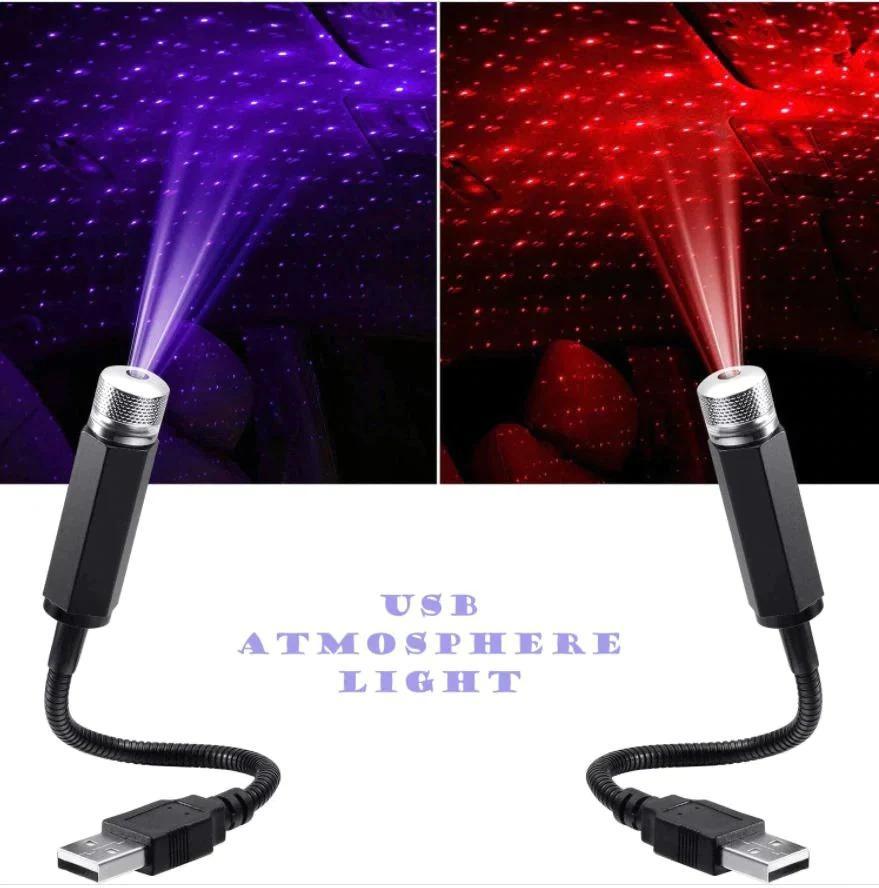 EXPANDABLES Auto Roof Star Projector Lights, USB Portable Adjustable Flexible Interior Car Night Lamp Decorations with Romantic Galaxy Atmosphere fit Car, Ceiling, Bedroom, Party and More Shower Laser Light Pack Of 2 - Premium  from Mystical9 - Just Rs 640 /- Shop now at Mystical9.com