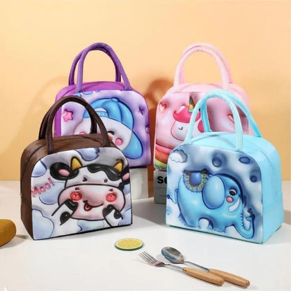 Lunch Box Bag Children Cute Lunch Box Bag (Pack of 3) - Premium  from Mystical9 - Just Rs 600 /- Shop now at Mystical9.com