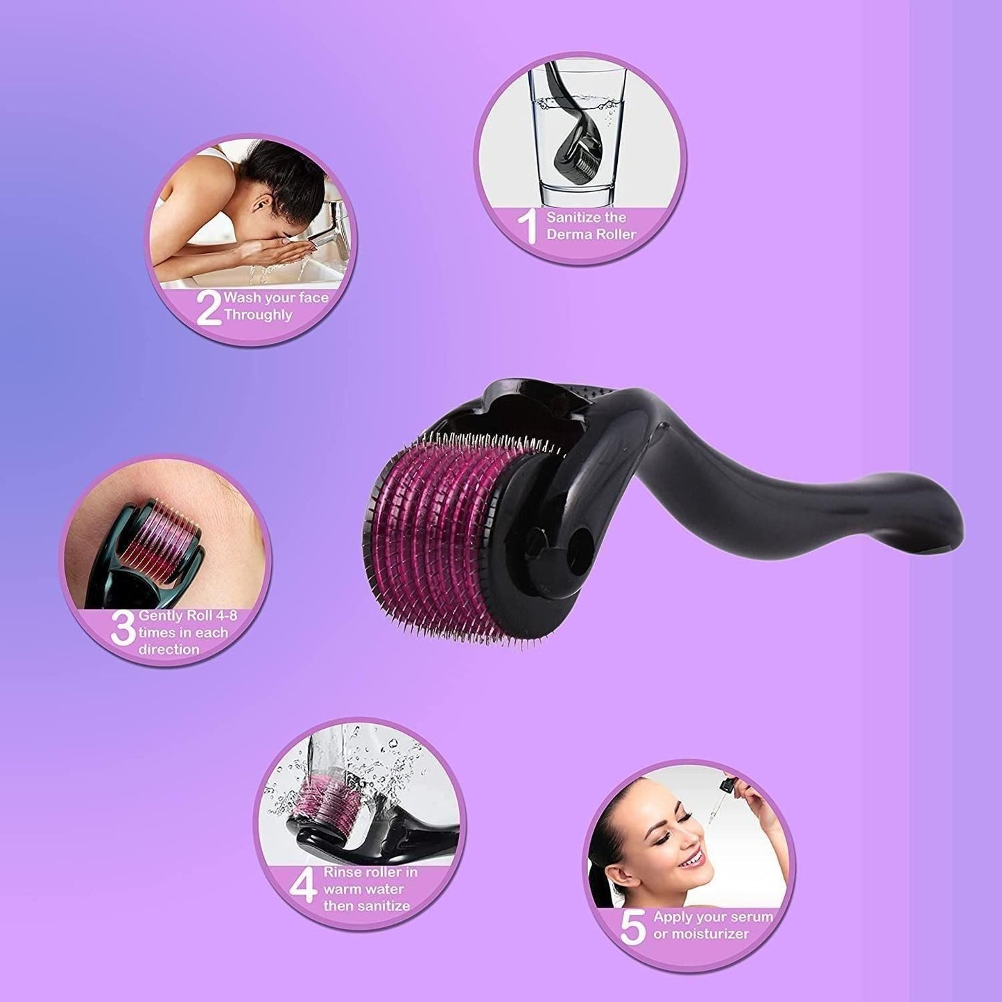 Derma Roller 0.5mm for hair regrowth for men/women - Premium  from Mystical9 - Just Rs 550 /- Shop now at Mystical9.com