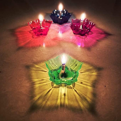 Set of 12 and set of 24 3D Reflection Diya - Premium  from Mystical9 - Just Rs 590 /- Shop now at Mystical9.com