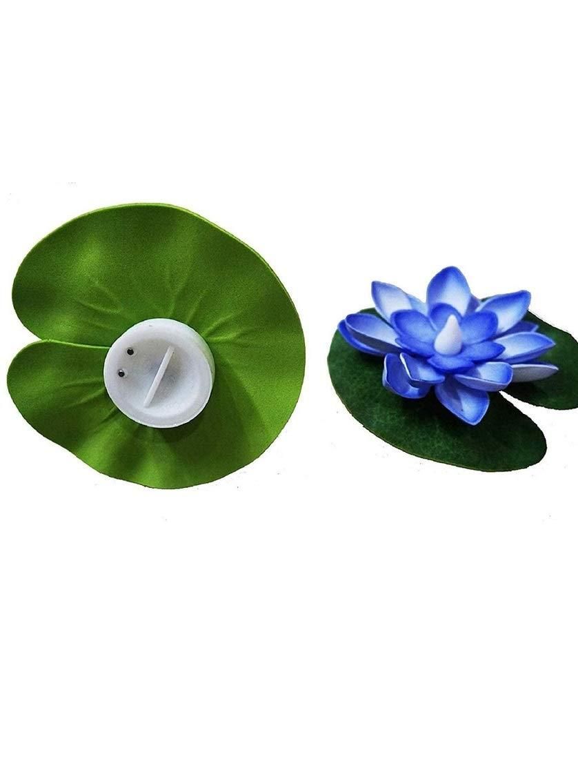 Lotus Flower Floating Diya Set with Water Sensor (Set of 6) - Premium  from Mystical9 - Just Rs 870 /- Shop now at Mystical9.com