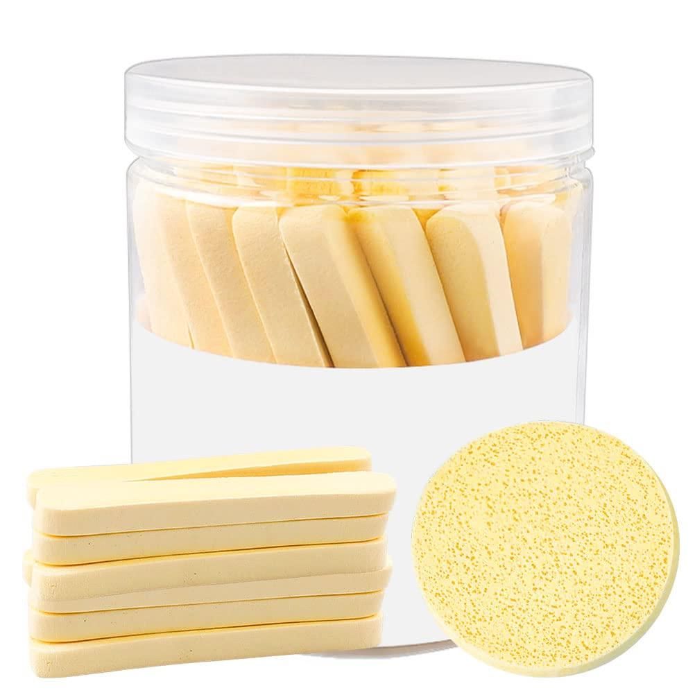 12 PCS Compressed Facial Sponge, Face Cleansing Sponges with Storage Container - Premium  from Mystical9 - Just Rs 550 /- Shop now at Mystical9.com