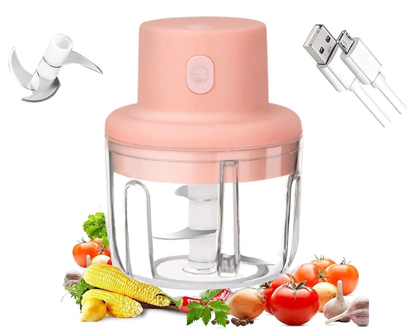 USB Rechargeable Speedy Mini Chopper Slicer for Food Supplement Machine Blender - Premium  from Mystical9 - Just Rs 900 /- Shop now at Mystical9.com