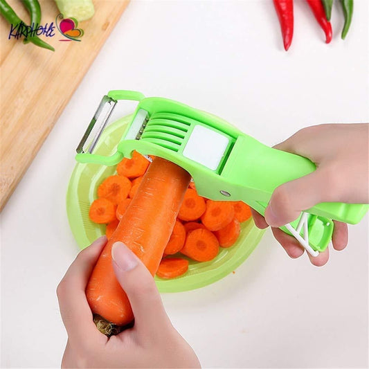 Plastic 2 in 1 Vegetable & Fruit Multi Cutter - Premium  from Mystical9 - Just Rs 478 /- Shop now at Mystical9.com