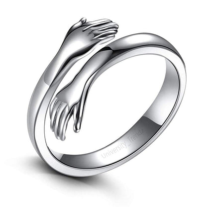 Titanium Stylish Look Women Ring Stainless Steel Silver Plated Ring - Premium  from Mystical9 - Just Rs 599 /- Shop now at Mystical9.com