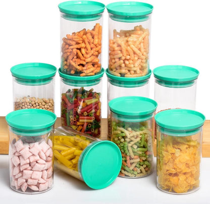 Airtight Plastic Containers- 900 ml Plastic Cereal Dispenser, Air Tight, Grocery Container, Fridge Container,Tea Coffee & Sugar Container, Spice Container (Pack of 6) - Premium  from Mystical9 - Just Rs 800 /- Shop now at Mystical9.com