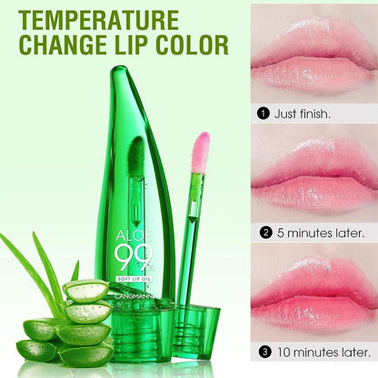 Aloe Vera Lip Balm Set, Magic Color Changing, Long Lasting Nutritious Lipstick Set(Pack Of 1) - Premium  from Mystical9 - Just Rs 550 /- Shop now at Mystical9.com