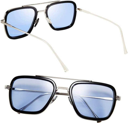 Square Sunglasses Silver Frame - Premium  from Mystical9 - Just Rs 600 /- Shop now at Mystical9.com