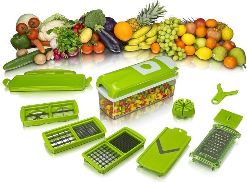 Multifunctional 12 in 1 nicer dicer chopper and drain basket - Premium  from Mystical9 - Just Rs 750 /- Shop now at Mystical9.com