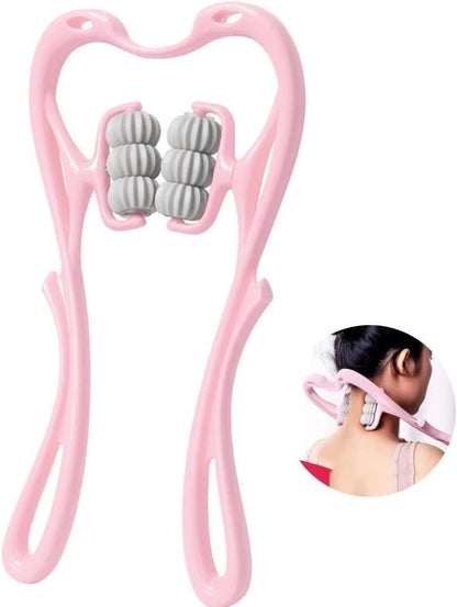 6 Wheel Dual Pressure Point Cervical Neck Massager - Premium  from Mystical9 - Just Rs 700 /- Shop now at Mystical9.com