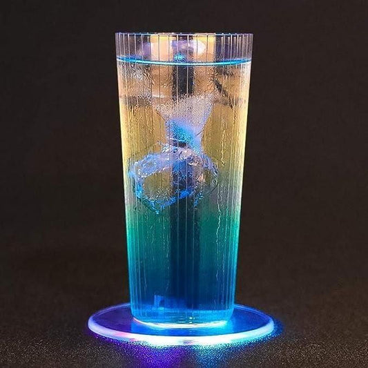 Colourful LED Coasters for Drinks, On/Off LED Disposable Coasters Pack of 1 - Premium  from Mystical9 - Just Rs 718 /- Shop now at Mystical9.com