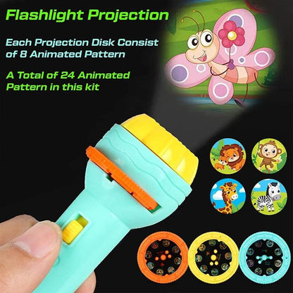 Slide Flashlight Torch Education Learning�Kids Toy - Premium  from Mystical9 - Just Rs 600 /- Shop now at Mystical9.com