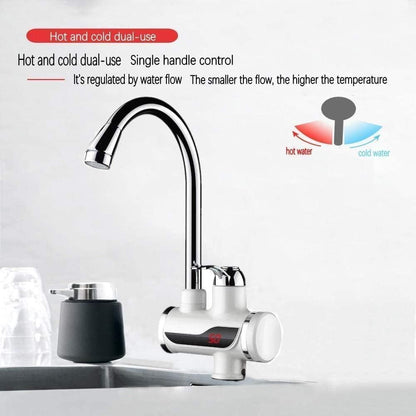 Electric Water Heater And Tankless Fast Water Heating Tap Instant Hot Kitchen Faucet - Premium  from Mystical9 - Just Rs 1430 /- Shop now at Mystical9.com