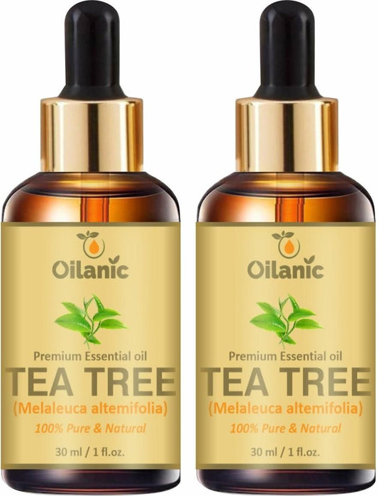 Oilanic Premium Tea Tree Essential Oil Combo pack of 2 bottles of 30 ml(60 ml) - Premium  from Mystical9 - Just Rs 700 /- Shop now at Mystical9.com