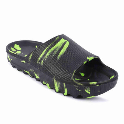 Monex Stylist Black Slider For Men - Premium  from Mystical9 - Just Rs 623 /- Shop now at Mystical9.com