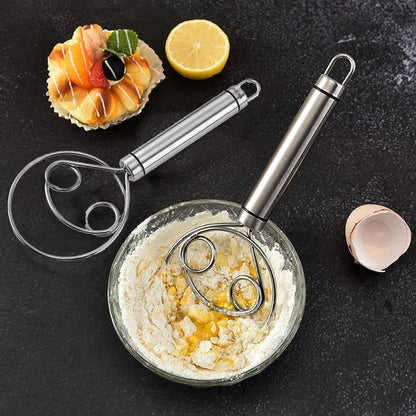 Dishwasher Safe Danish Dough Whisk, Stainless Steel Bread Whisk, Bread Mixer Making Tools  (Pack of 2) - Premium  from Mystical9 - Just Rs 600 /- Shop now at Mystical9.com