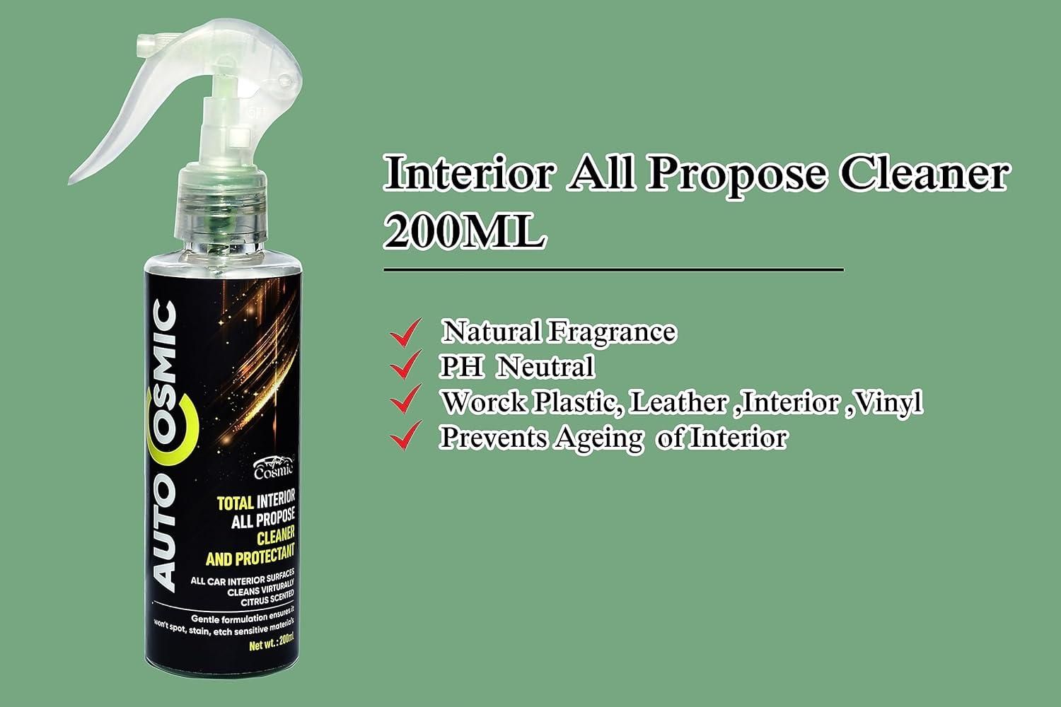 Auto Cosmic Total Interior All Purpose Vehicle Interior Cleaner(200 ml) - Premium  from Mystical9 - Just Rs 600 /- Shop now at Mystical9.com