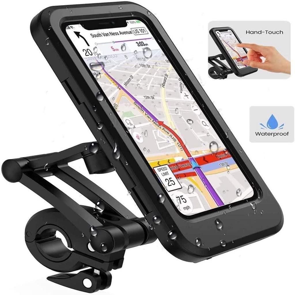 Universal 360 Rotation Bike Waterproof Cell Phone Holder. - Premium  from Mystical9 - Just Rs 800 /- Shop now at Mystical9.com