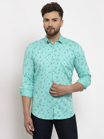 Men's Printed Cotton Blend Shirts - Premium  from Mystical9 - Just Rs 780 /- Shop now at Mystical9.com