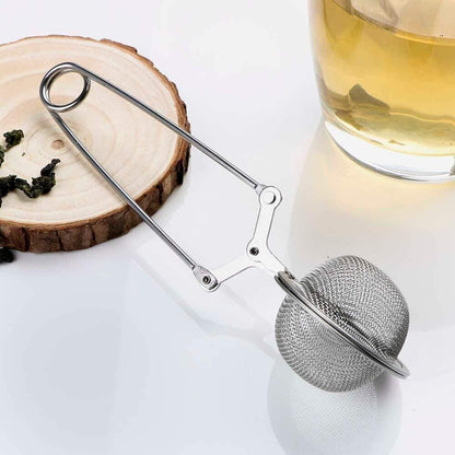 Strainer-Stainless Steel Spoon Tea Leaves Herb Mesh Ball Infuser Filter Squeeze Strainers - Premium  from Mystical9 - Just Rs 510 /- Shop now at Mystical9.com