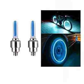 Bike/Bicycle Tyre Led Light Rim Valve Cap Flashing With Motion Sensor (Blue) - Premium  from Mystical9 - Just Rs 550 /- Shop now at Mystical9.com