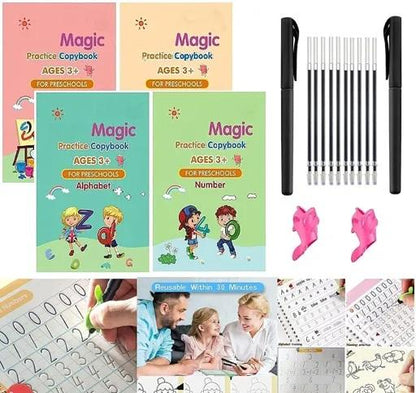 WRITING MAGIC BOOK FOR KIDS EVAPORATIVEINK REUSABLE - Premium  from Mystical9 - Just Rs 500 /- Shop now at Mystical9.com