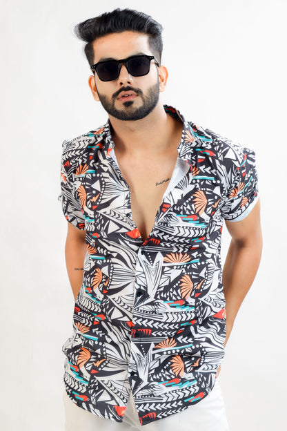 HARPITA Cotton Printed Half Sleeves Regular Fit Mens Casual Shirt - Premium  from Mystical9 - Just Rs 815 /- Shop now at Mystical9.com