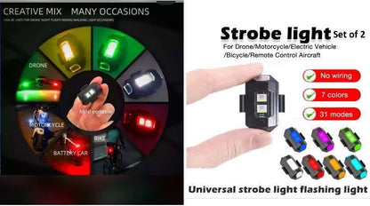 Light - LED Strobe Light For Bike/ Car/ Cycle/ Drone - Premium  from Mystical9 - Just Rs 550 /- Shop now at Mystical9.com