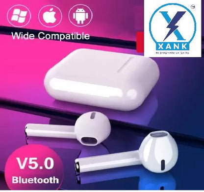 XANK TWS i12 Bluetooth Earphone with Portable Charging Case (White, True Wireless) - Premium  from Mystical9 - Just Rs 800 /- Shop now at Mystical9.com