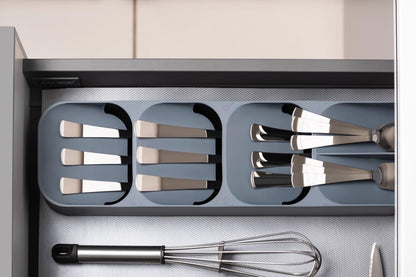 Junk Drawer Organizer Tray for Cutlery Silverware Original Knife and Fork Storage (Pack of2) - Premium  from Mystical9 - Just Rs 680 /- Shop now at Mystical9.com