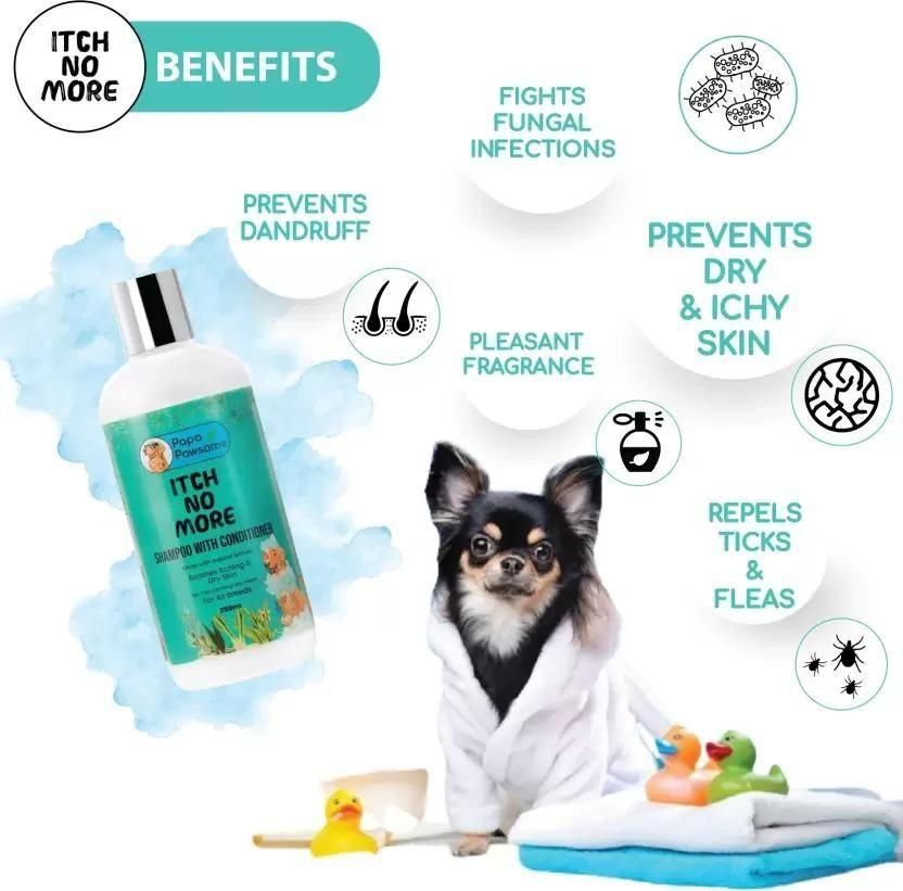 Flea and Tick Itch No More Shampoo with Conditioner for Dog (120ML) - Premium  from Mystical9 - Just Rs 600 /- Shop now at Mystical9.com