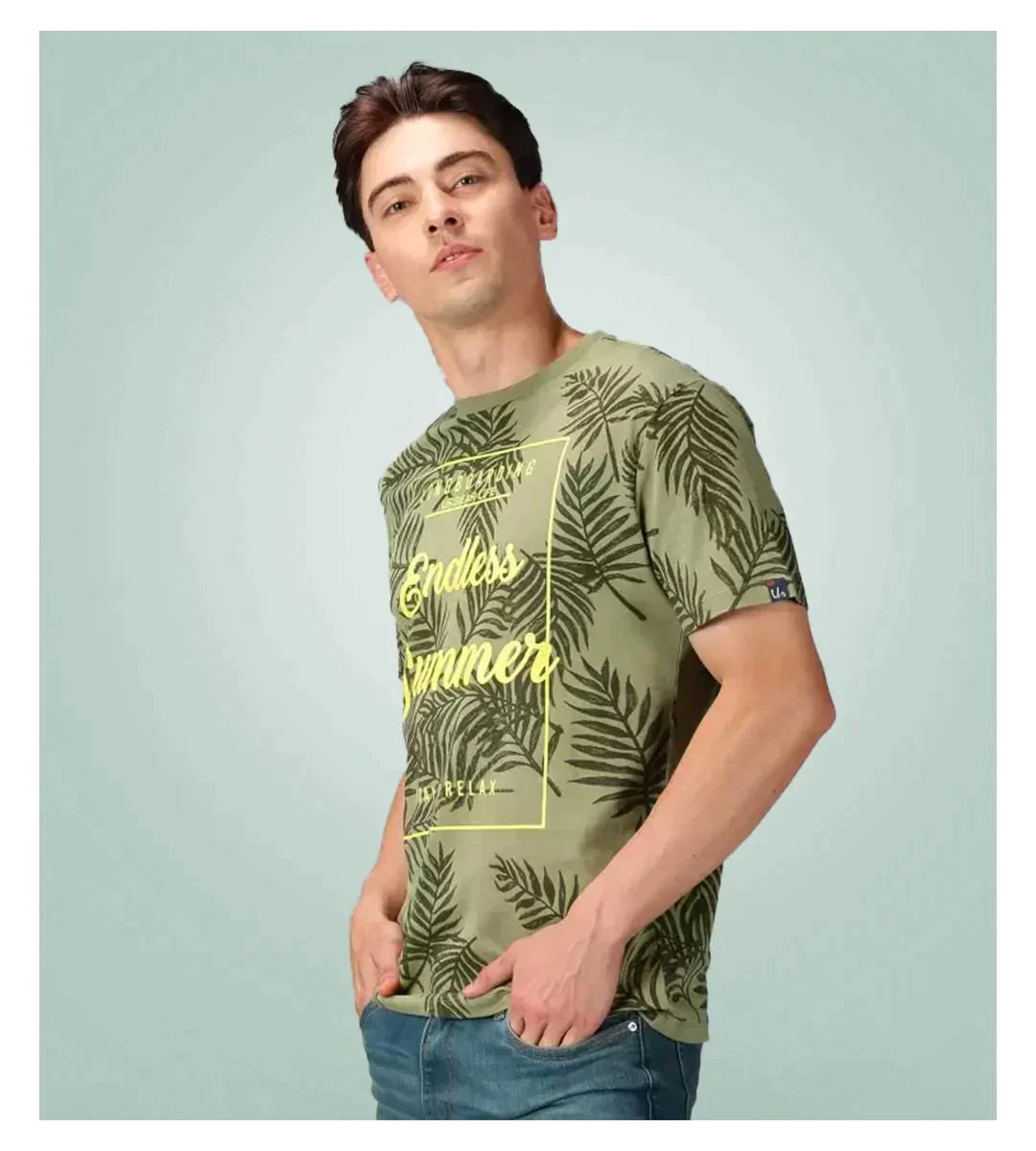 UrGear Cotton Printed Half Sleeves Mens Round Neck T-Shirt( Plus Size ) - Premium  from Mystical9 - Just Rs 722 /- Shop now at Mystical9.com