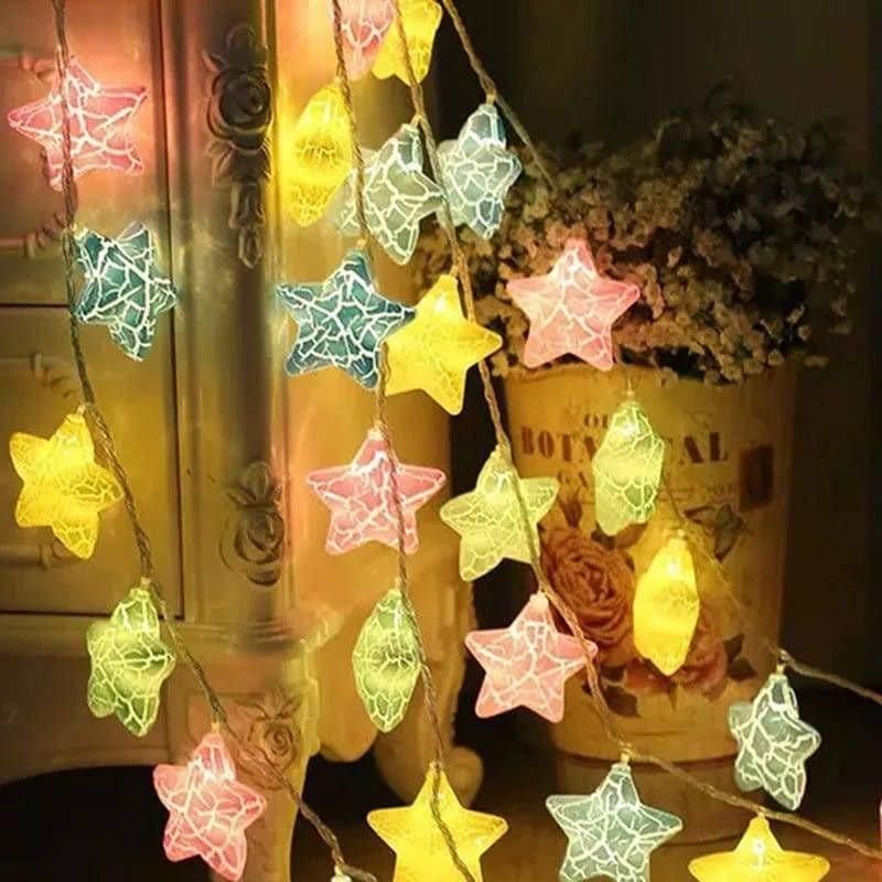 Multicolor Crack Star String light - Premium  from Mystical9 - Just Rs 750 /- Shop now at Mystical9.com