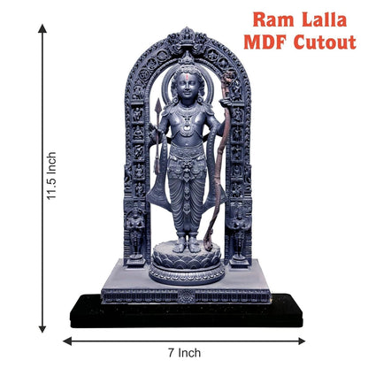 Cutout of Ram Lalla Statue in Ayodhya Mandir (2D) - Premium  from Mystical9 - Just Rs 700 /- Shop now at Mystical9.com