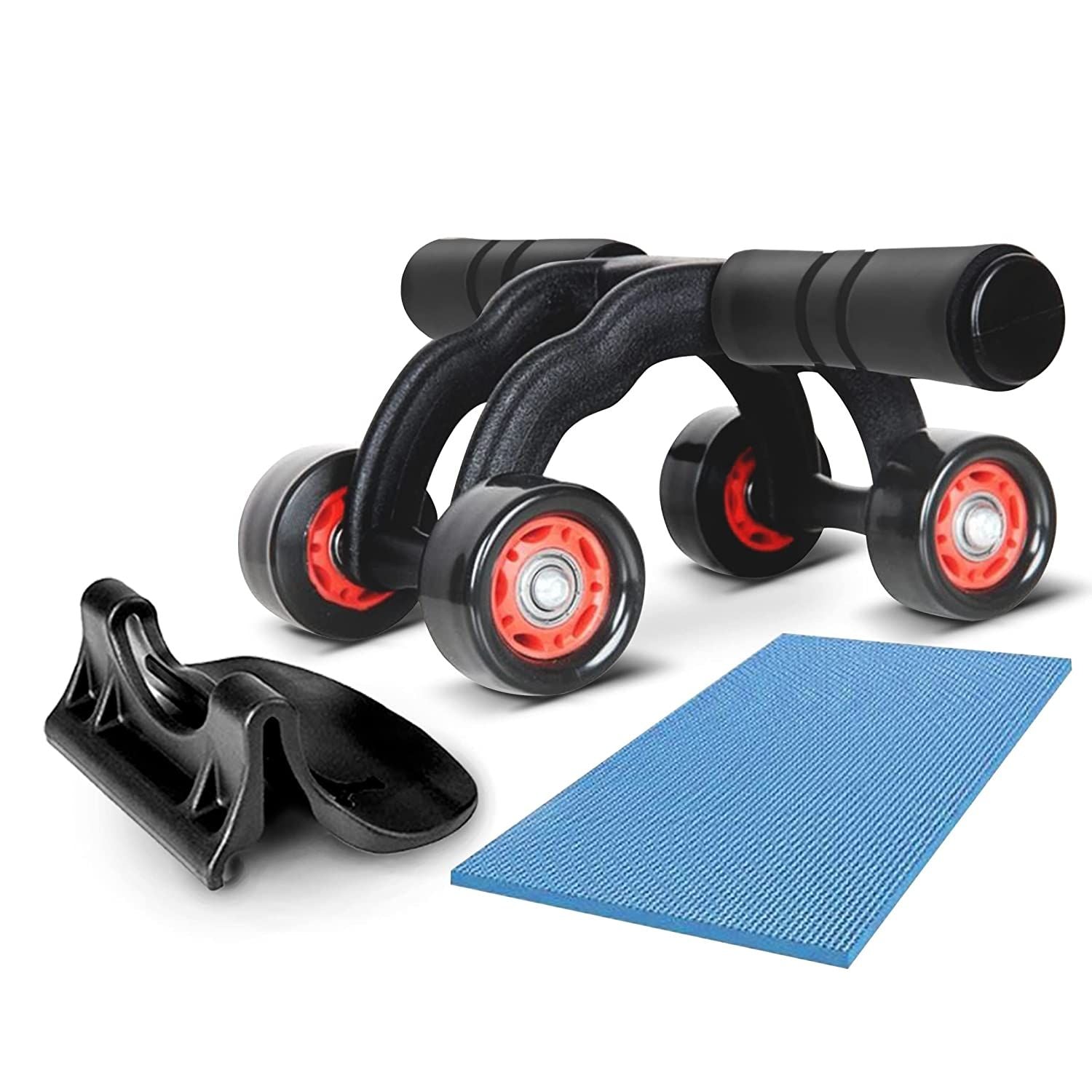 Wheel Ab Roller core Steel Handle With Knee Mat - Premium  from Mystical9 - Just Rs 750 /- Shop now at Mystical9.com