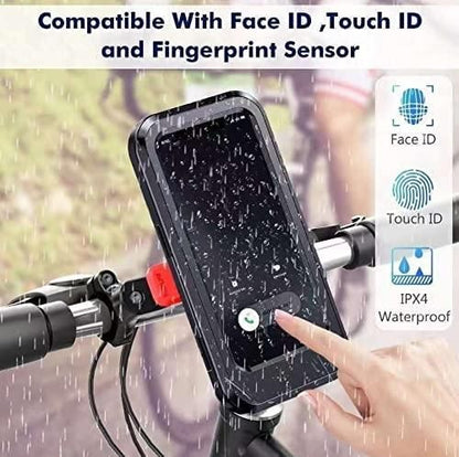 Universal 360 Rotation Bike Waterproof Cell Phone Holder. - Premium  from Mystical9 - Just Rs 800 /- Shop now at Mystical9.com